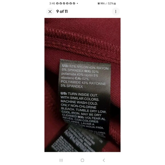 WHBM Burgandy Military Button Blazer Dress Suit Jacket Women's SIZE 4 Luxe - Picture 10 of 10